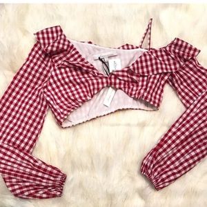 Lovers + Friends Gingham Crop